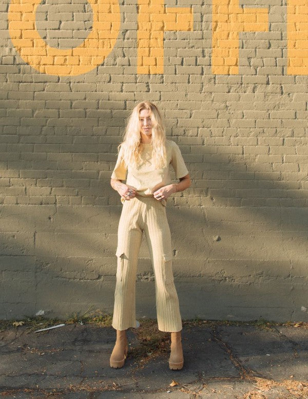 ORGANIC COTTON STRUCTURED PANT