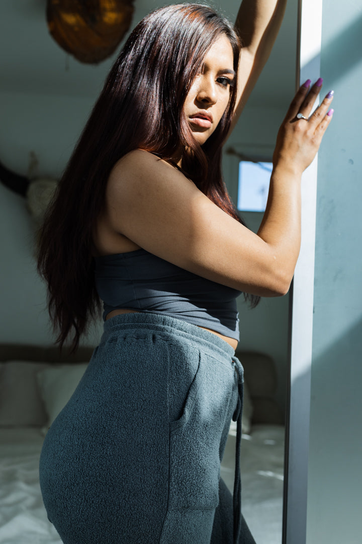 RECYCLED WIDE LEG SWEATS
