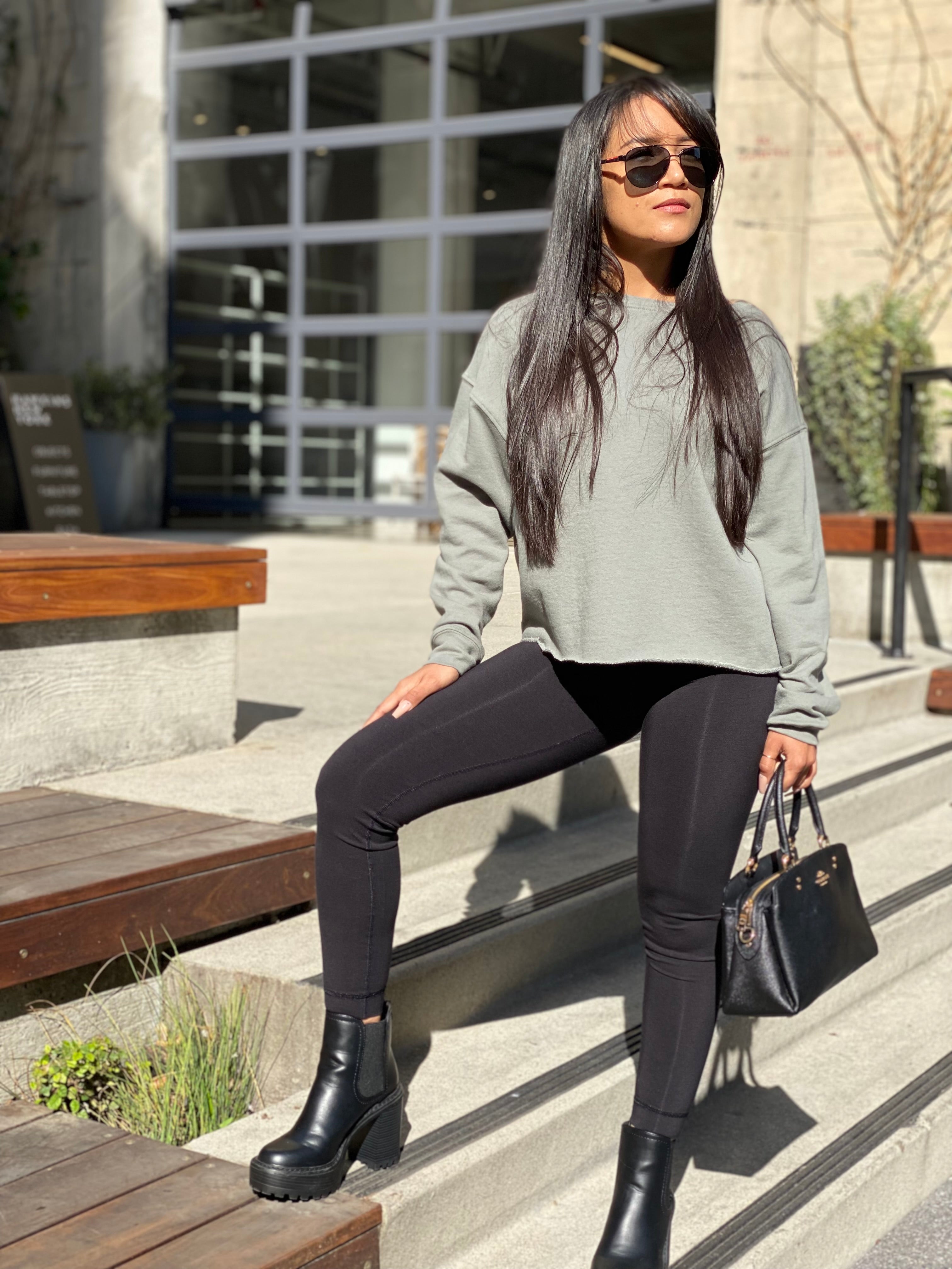 RECYCLED FRENCH TERRY TOP
