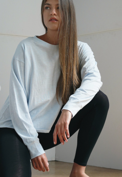 COTTON SLUB OVERSIZED LONG SLEEVE
