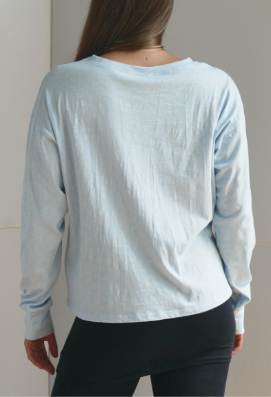 COTTON SLUB OVERSIZED LONG SLEEVE