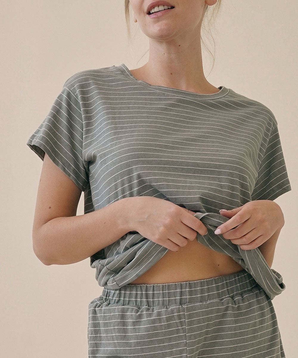 RECYCLED STRIPED JERSEY